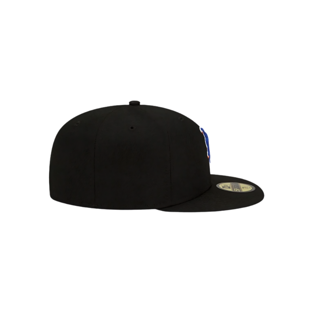 Black New York Mets Basic Fitted Hat