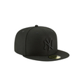New York Yankees black on black basic fitted hat