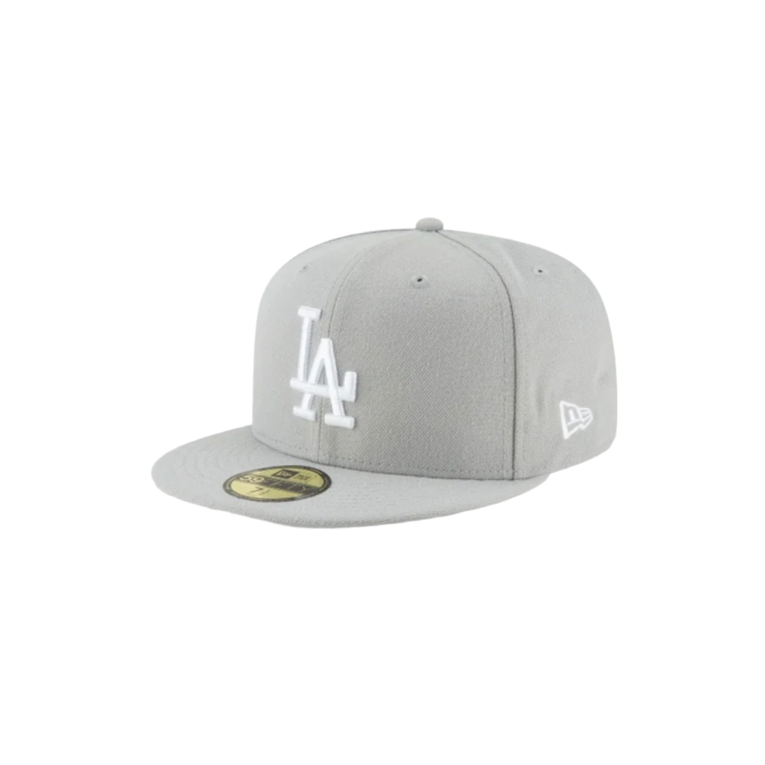 LA Dodgers grey basic fitted hat