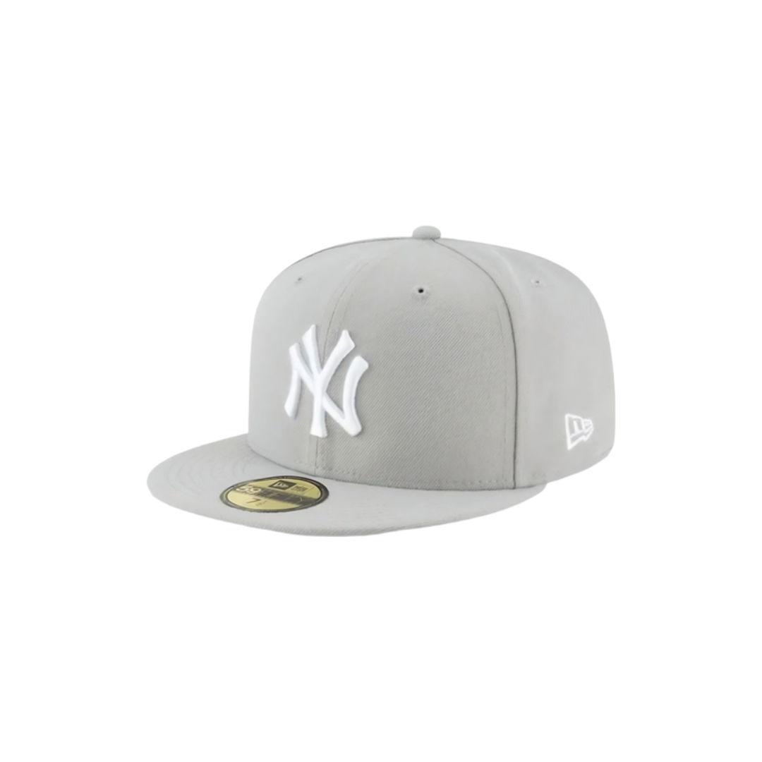 New York Yankees grey basic fitted hat