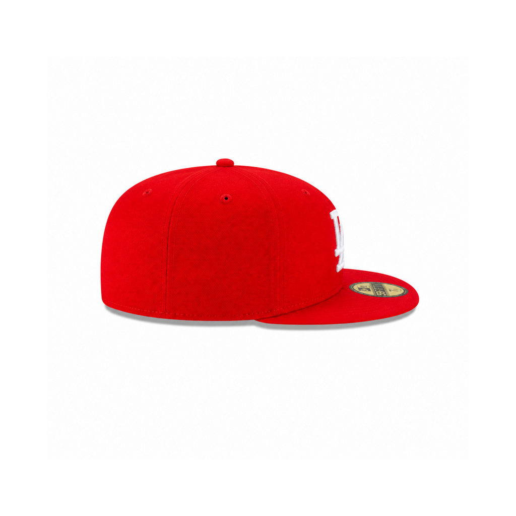 LA Dodgers classic red basic fitted hat