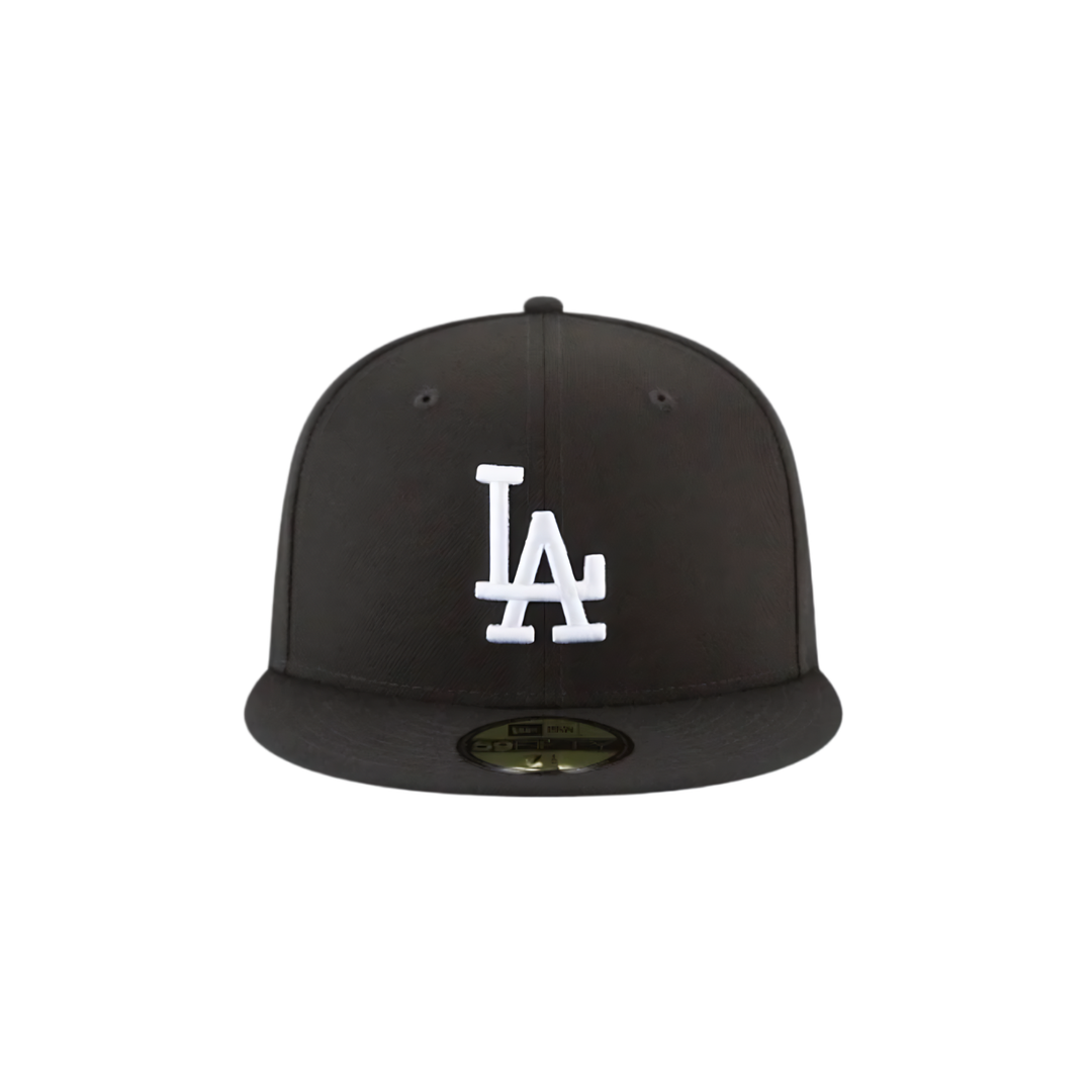 LA Dodgers Black Basic Fitted Hat