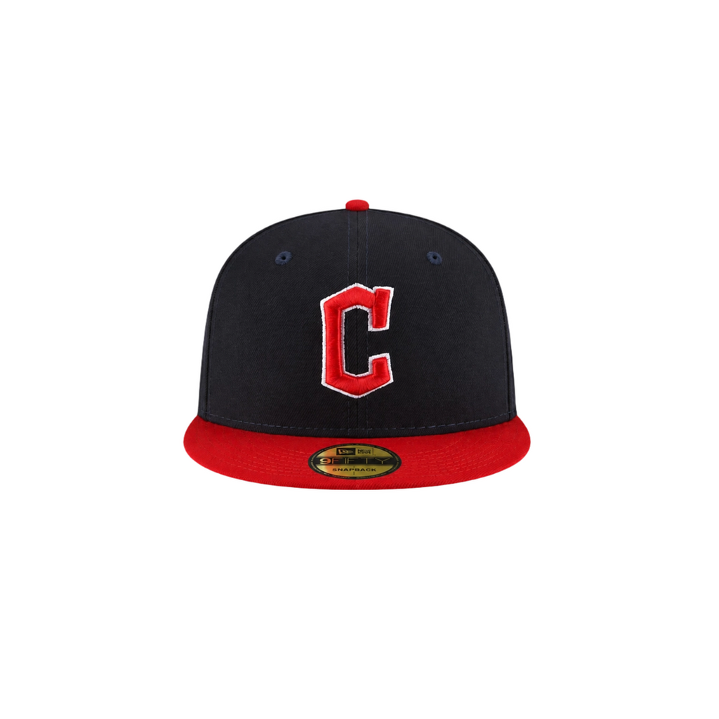 Cleveland Guardians navy red basic fitted hat