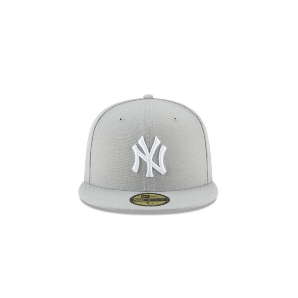 New York Yankees grey basic fitted hat