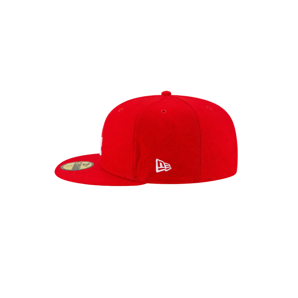 LA Dodgers classic red basic fitted hat