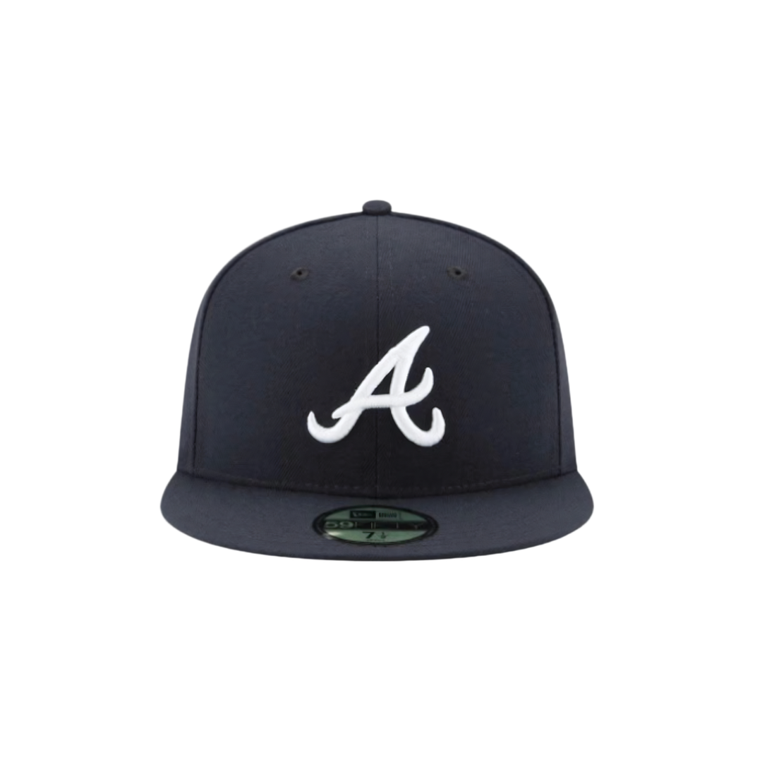 Atlanta Braves Navy Basic Fitted Hat