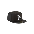 LA Dodgers Black Basic Fitted Hat