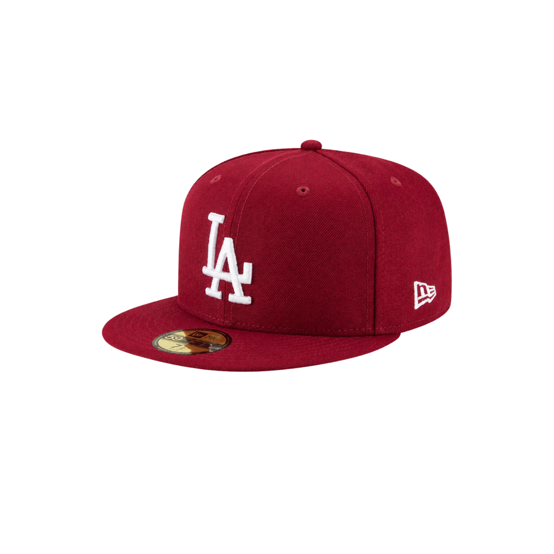 LA Dodgers Red Wine basic fitted hat