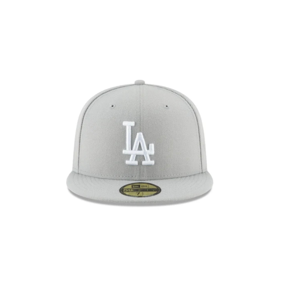 LA Dodgers grey basic fitted hat