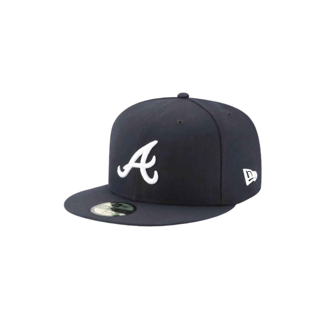 Atlanta Braves Navy Basic Fitted Hat