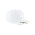 LA Dodgers white on white basic fitted hat