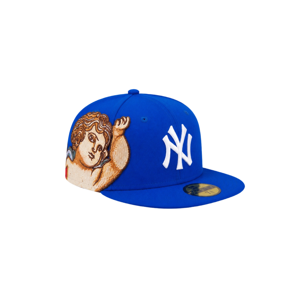 New York Yankees Royal Blue cupid embroidery fitted hat