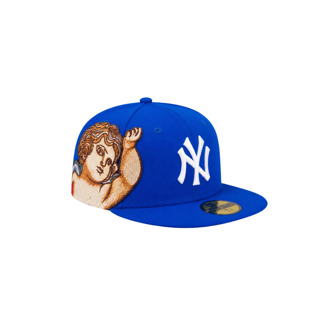 New York Yankees Royal Blue cupid embroidery fitted hat
