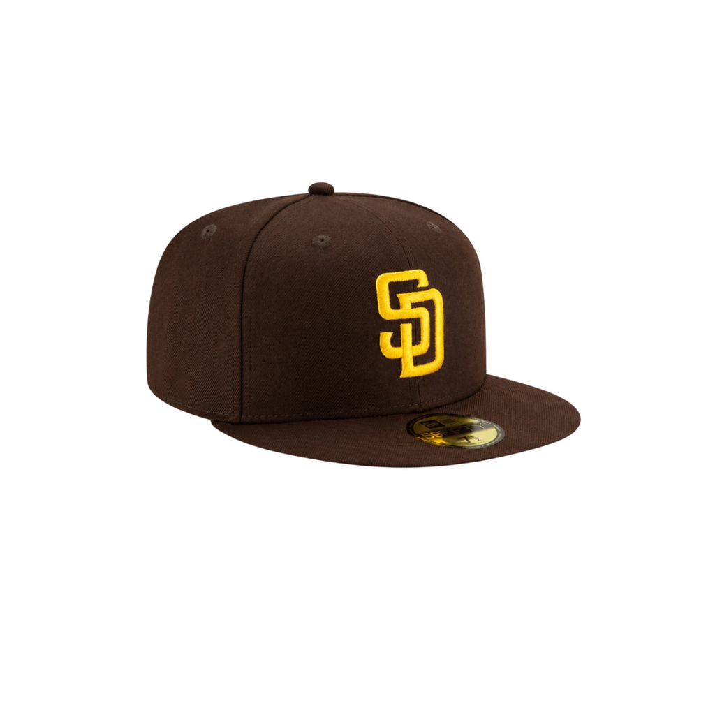 San Diego Padres brown basic fitted hat