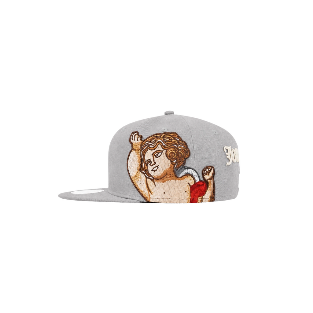 LA Dodgers gray cupid embroidery fitted hat