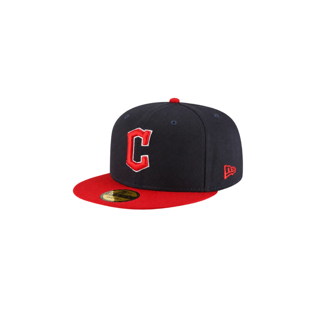 Cleveland Guardians navy red basic fitted hat
