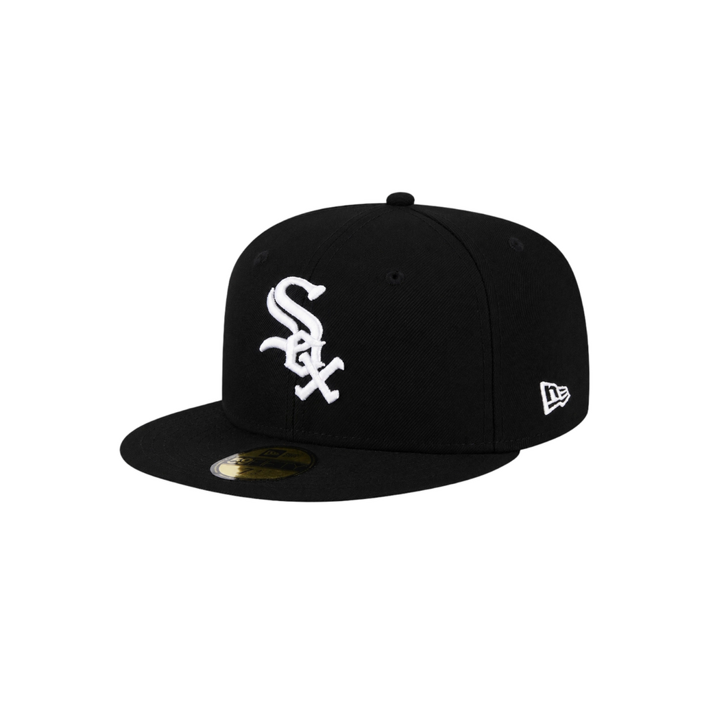 Chicago White Sox black basic fitted hat