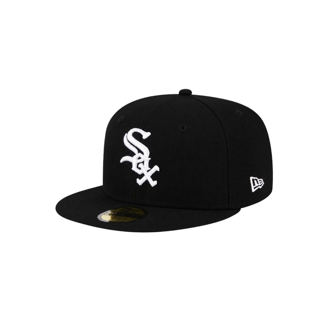 Chicago White Sox black basic fitted hat