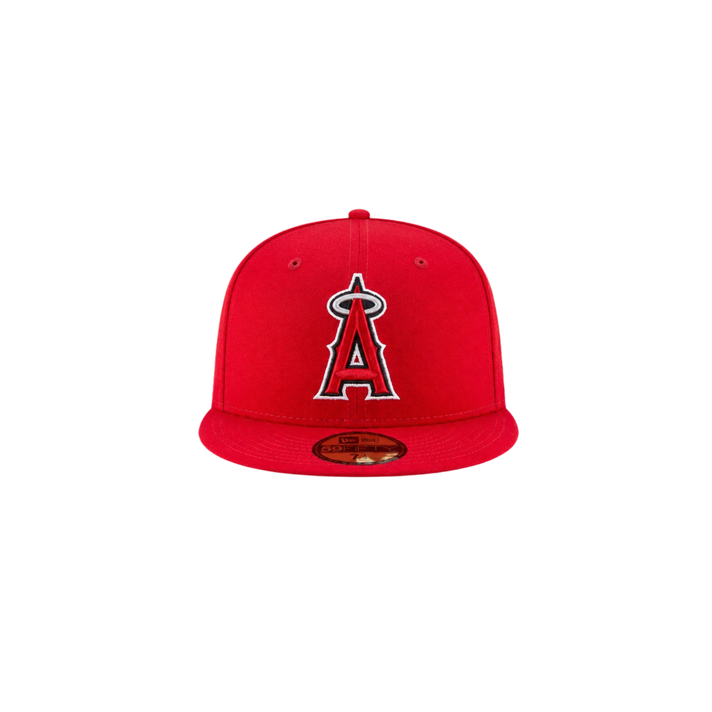 Los Angeles Angels red basic fitted hat