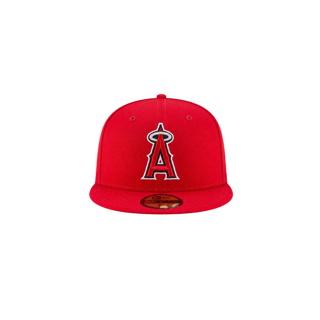 Los Angeles Angels red basic fitted hat