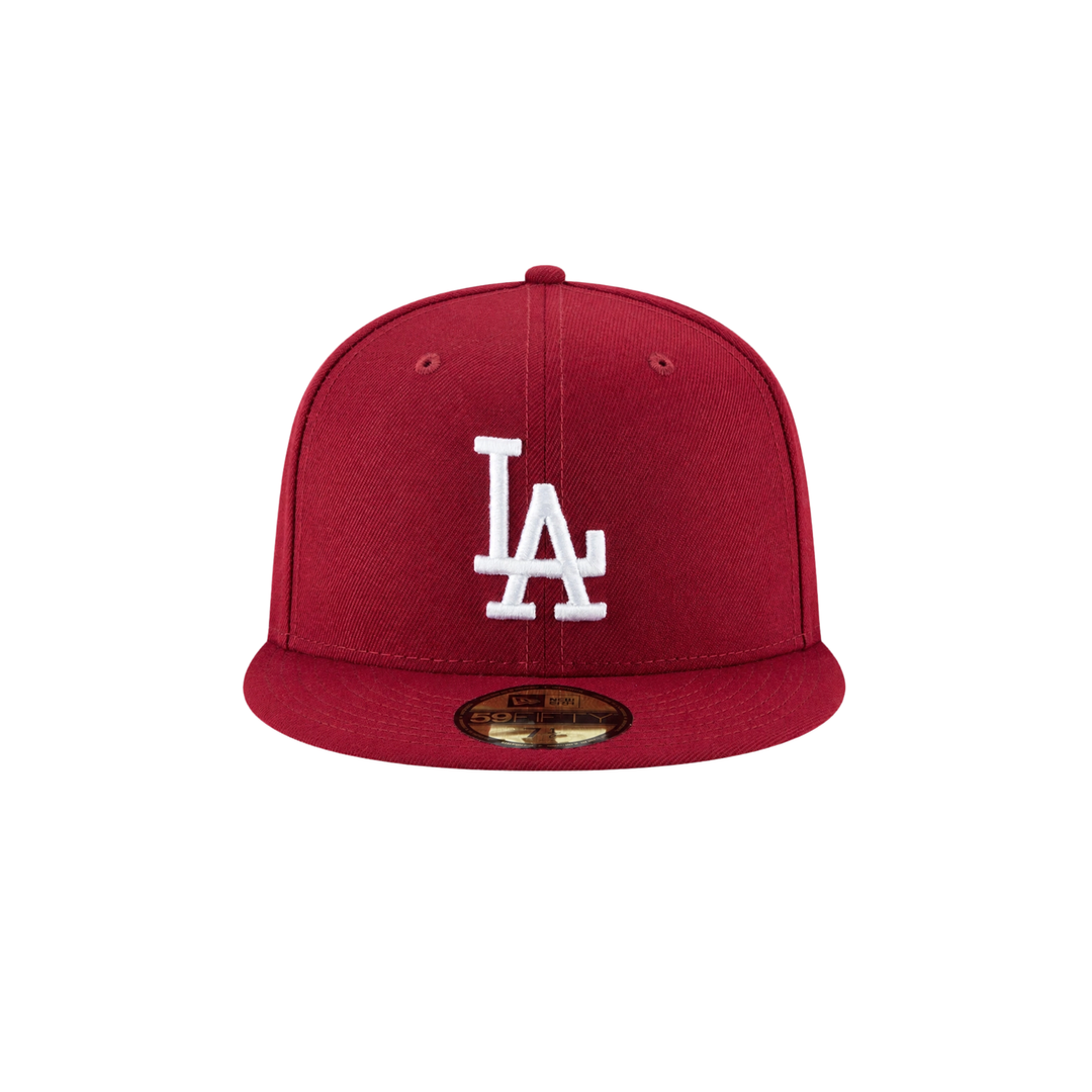 LA Dodgers Red Wine basic fitted hat