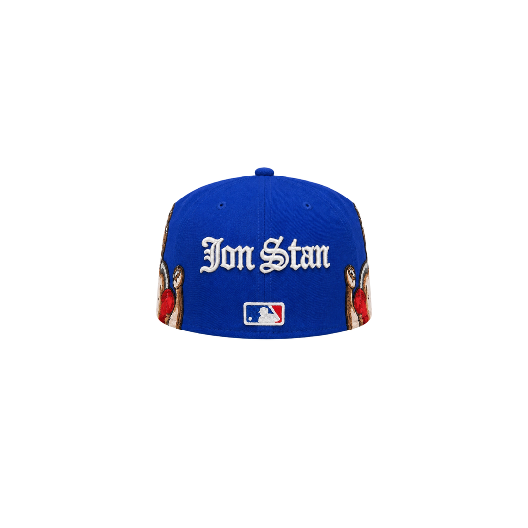 LA Dodgers Blue cupid embroidery fitted hat