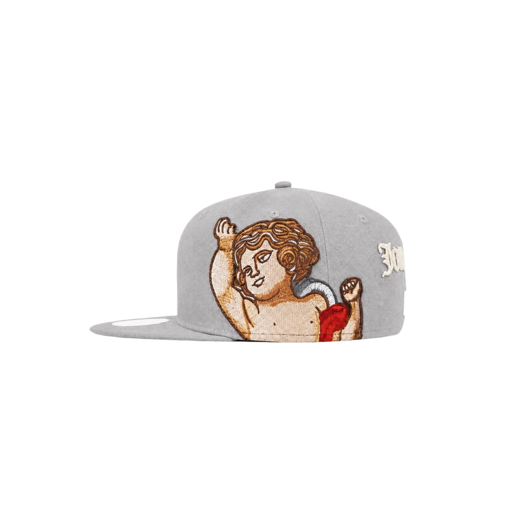 New York Yankees grey cupid embroidery fitted hat