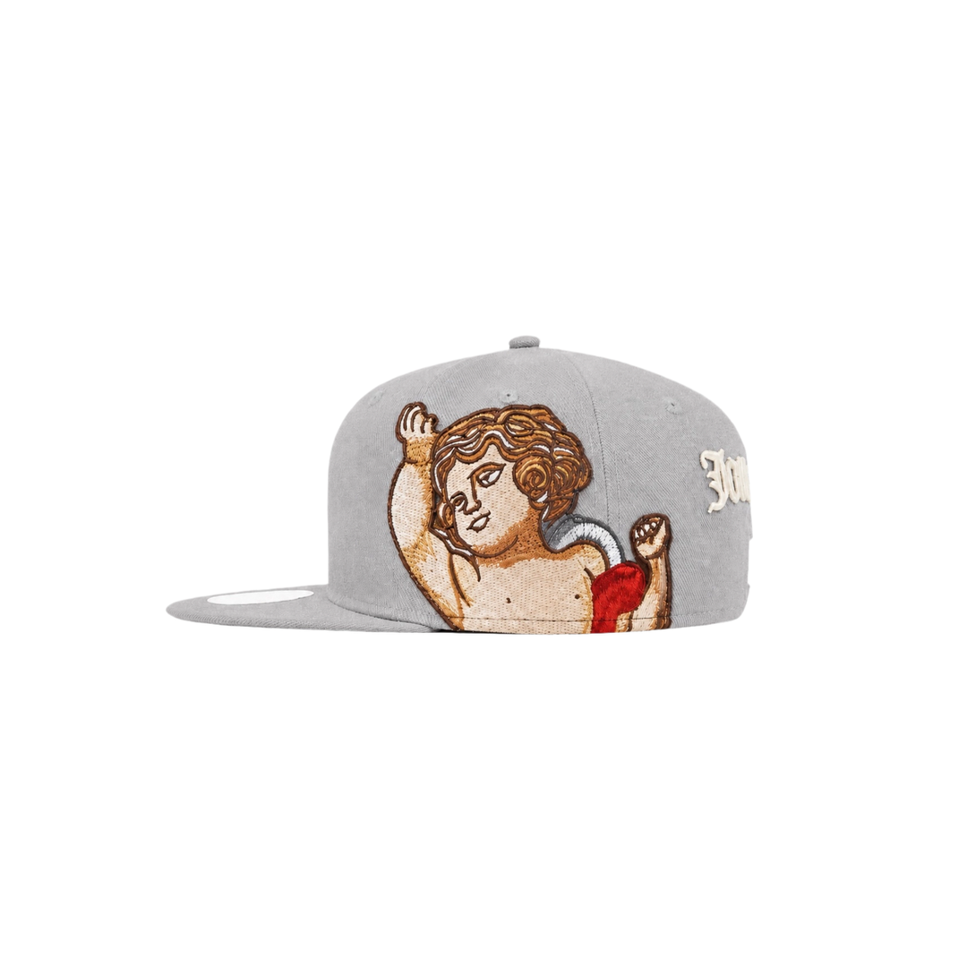 New York Yankees grey cupid embroidery fitted hat