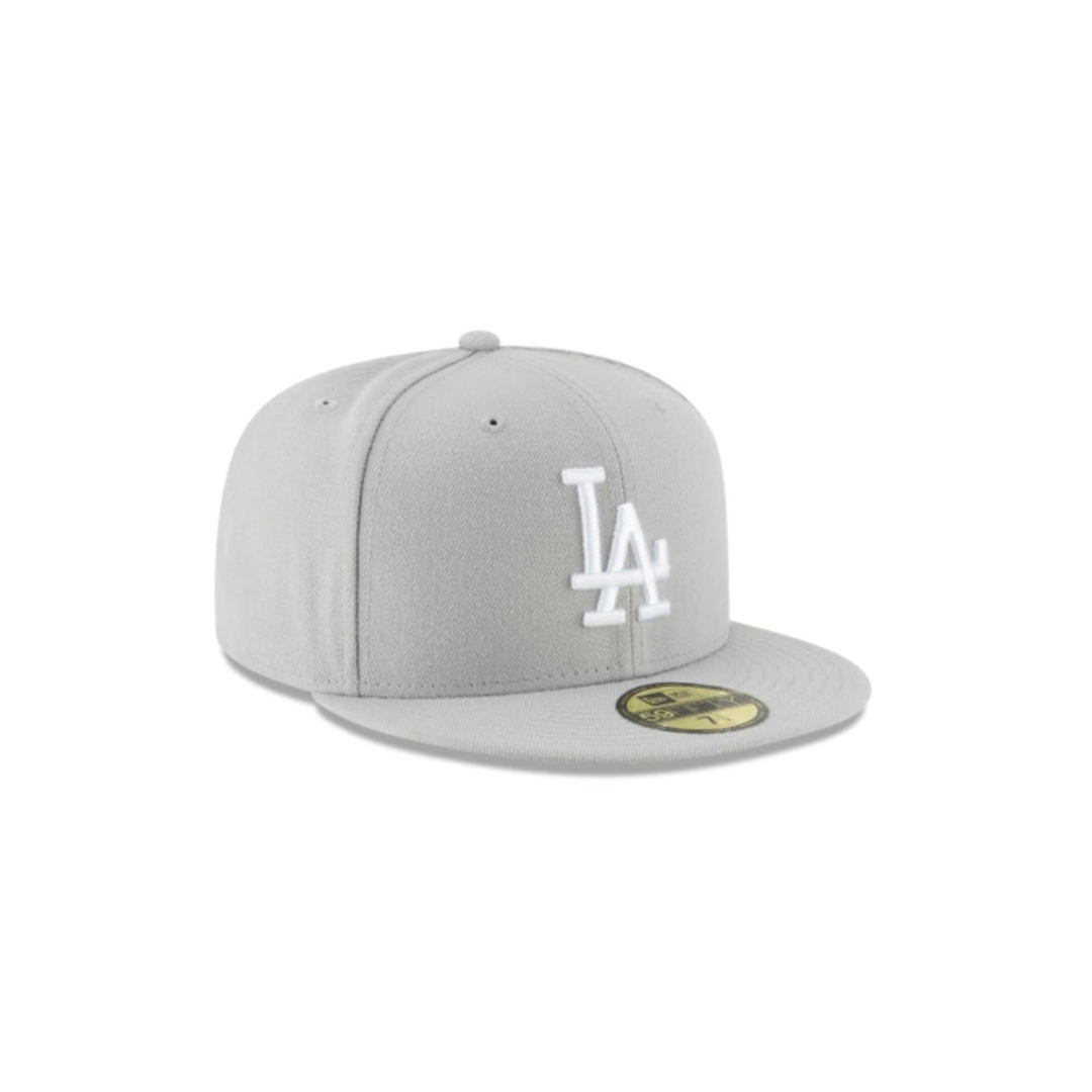 LA Dodgers grey basic fitted hat