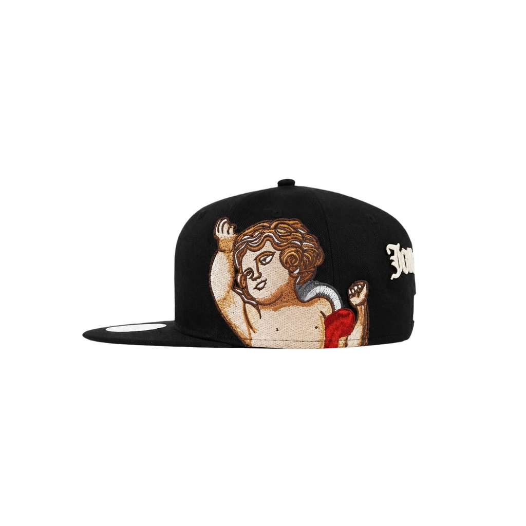 New York Yankees black cupid embroidery fitted hat