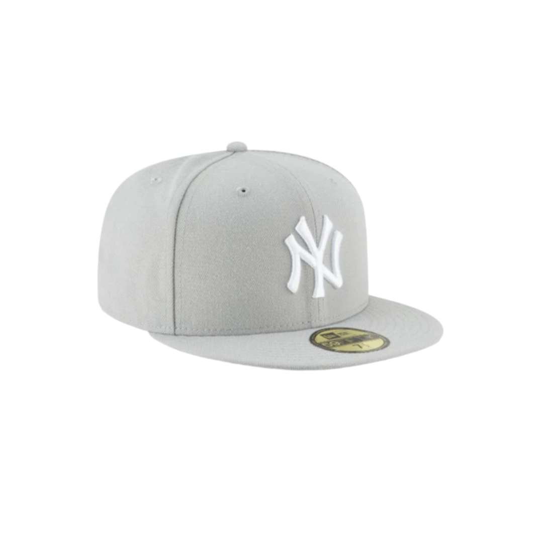 New York Yankees grey basic fitted hat