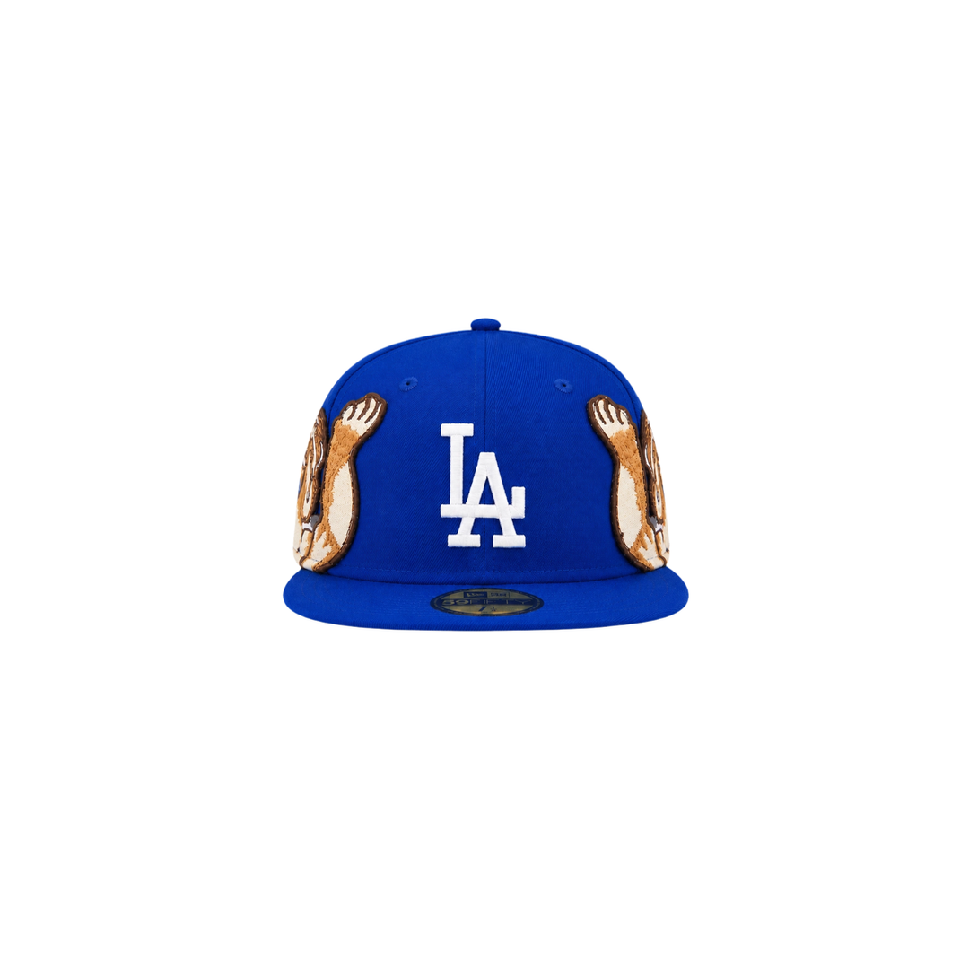 LA Dodgers Blue cupid embroidery fitted hat