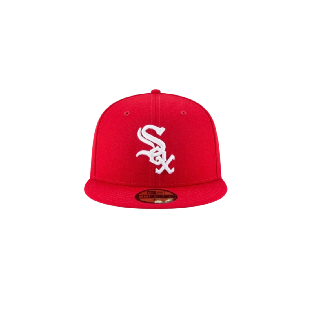 Chicago White Sox red basic fitted hat