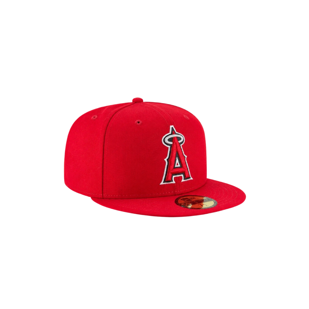 Los Angeles Angels red basic fitted hat