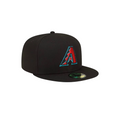 Arizona Diamondbacks black basic fitted hat