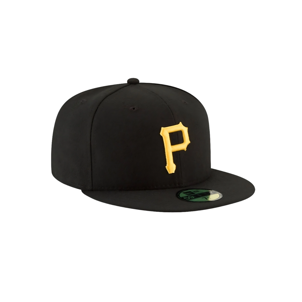 Pittsburgh Pirates black basic fitted hat