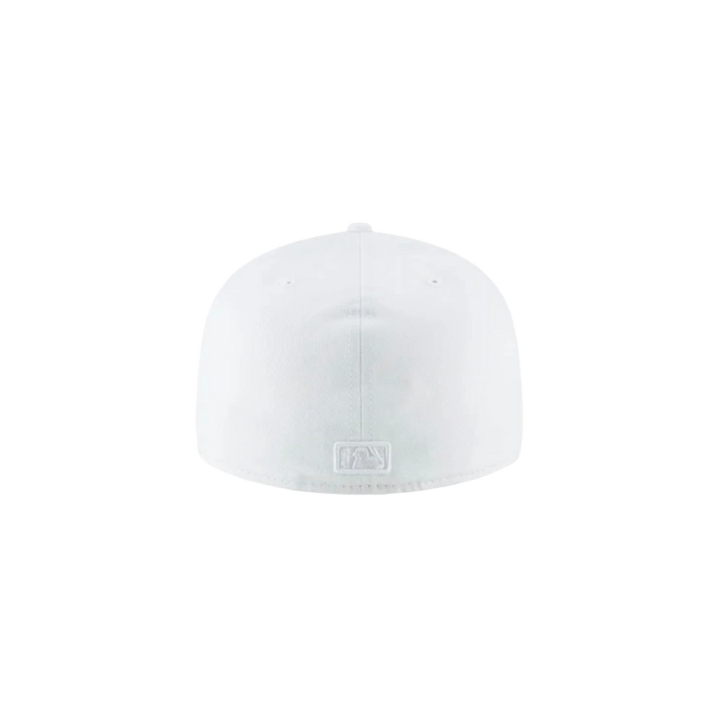 LA Dodgers white on white basic fitted hat