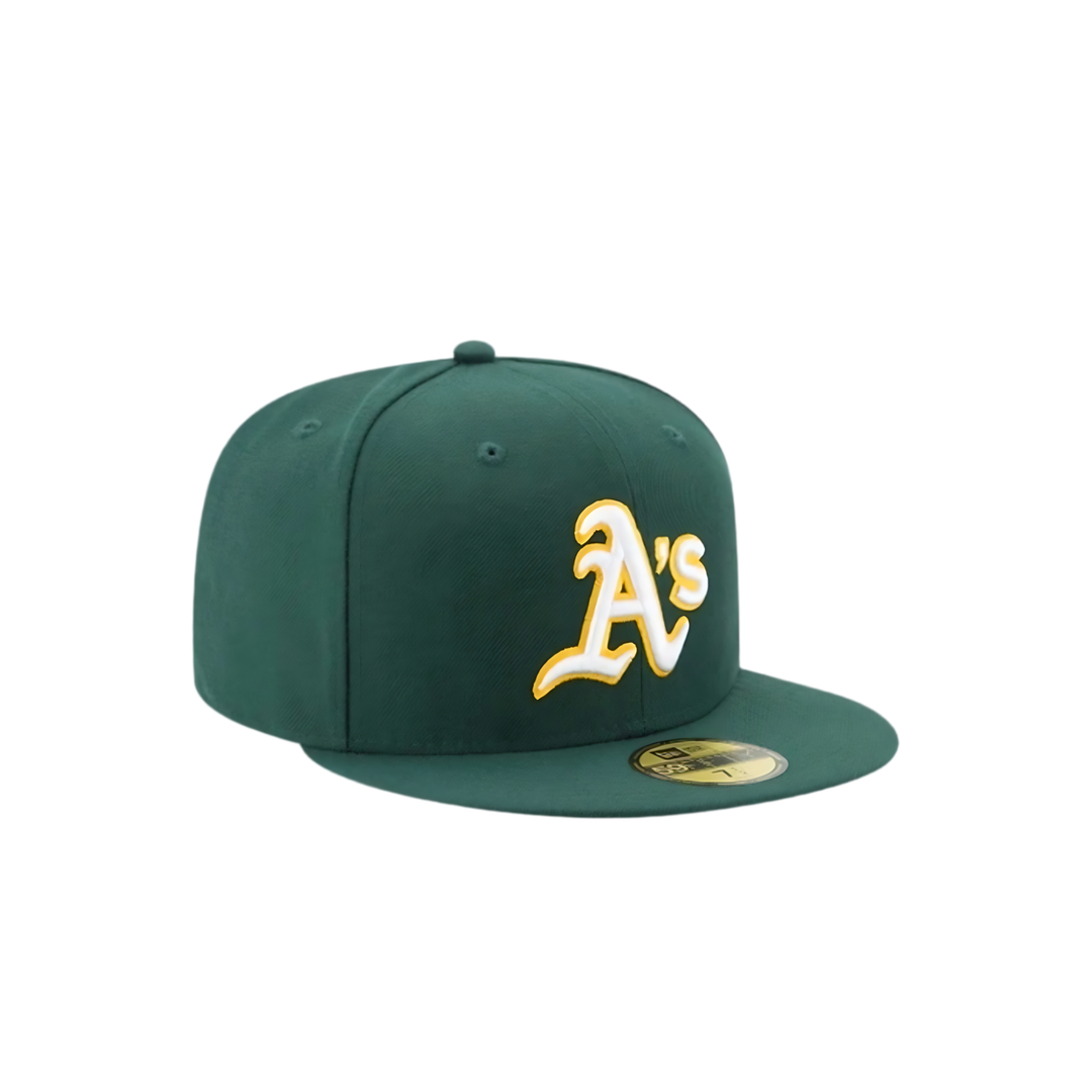 Oakland A's green basic fitted hat