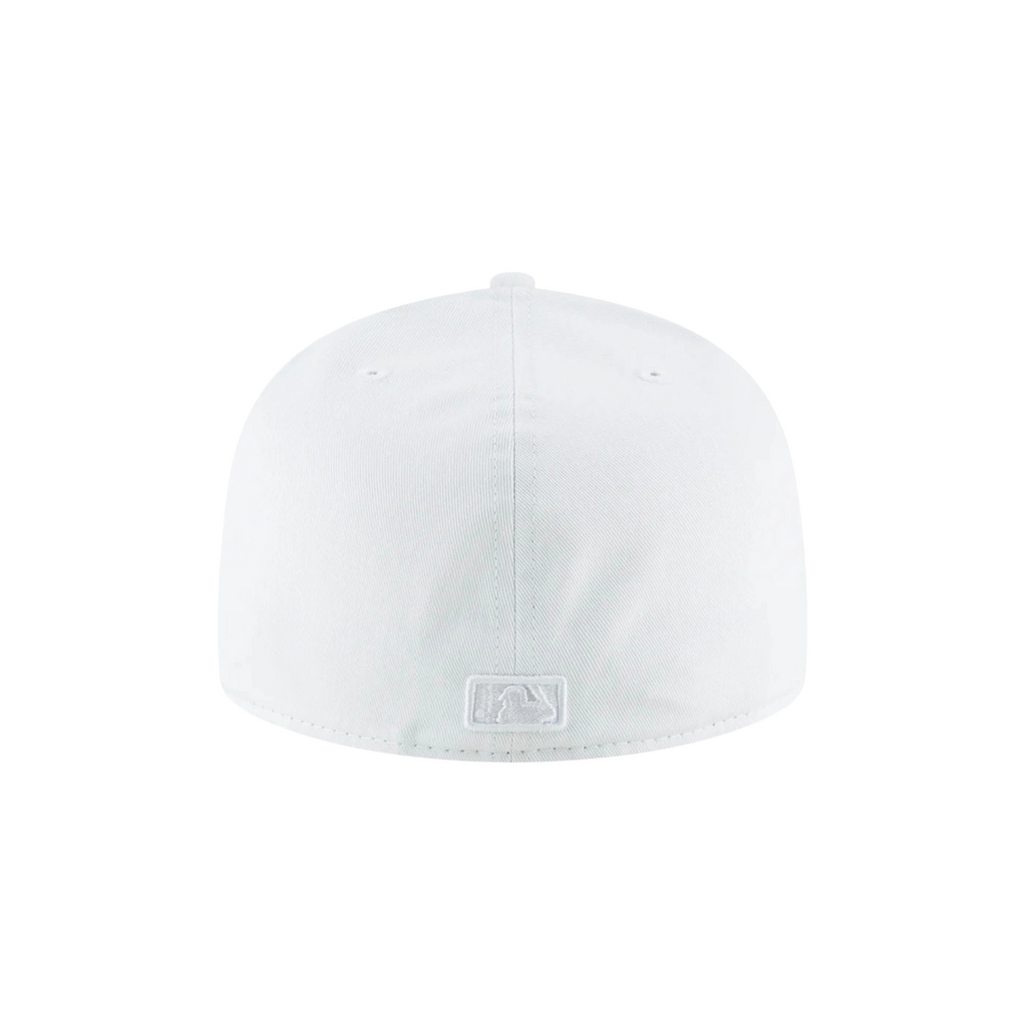 New York Yankees white basic fitted hat
