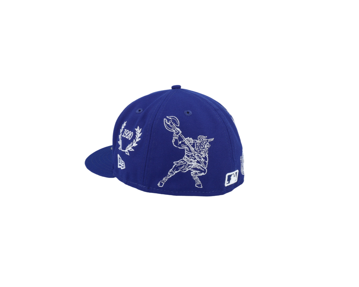 Los Angeles Dodgers Royal Blue Renaissance Sketch Fitted Hat
